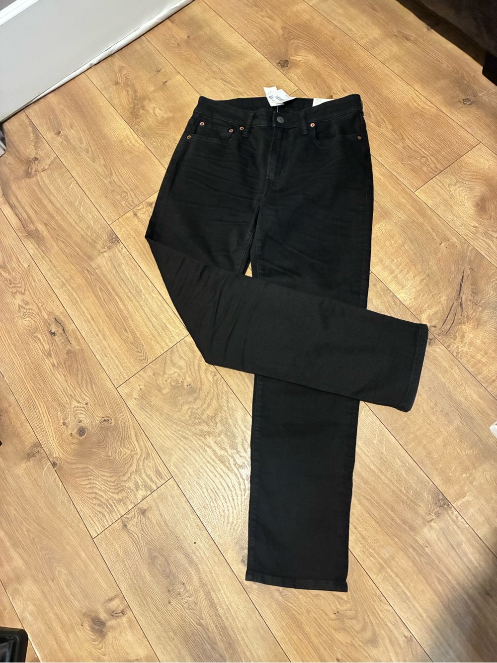 American Eagle Outfitters Black Straight-Leg Women's Jeans